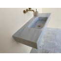 Veined Gray Marble Sink, Powder Room Washbasin