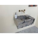 Calacatta Viola Marble Sink Ready To Ship Hanmade Carved Marble Basin