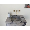 Calacatta Viola Marble Sink Ready To Ship Hanmade Carved Marble Basin