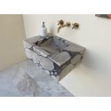 Calacatta Viola Marble Sink Ready To Ship Hanmade Carved Marble Basin