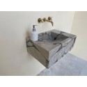 Calacatta Viola Marble Sink Ready To Ship Hanmade Carved Marble Basin