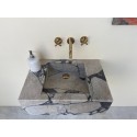 Calacatta Viola Marble Sink Ready To Ship Hanmade Carved Marble Basin
