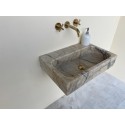 Violet Gold Marble Sink , Calacatta Sink, Powder Room Marble Sink