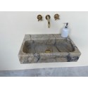 Violet Gold Marble Sink , Calacatta Sink, Powder Room Marble Sink