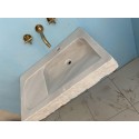 White Marble Sink Basin, Wall Mount Marble Sink