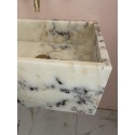 Yellow Marble Sink, Large Calacatta Viola Marble Sink