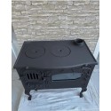 Wood Burning Cast Iron Fireplace With Oven, Handmade Oven