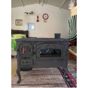 Wood Burning Cast Iron Fireplace With Oven, Handmade Oven