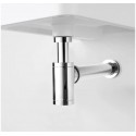 Chrome Brass P-Trap Set, Drain Pipe