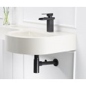 Black Brass P-Trap Set, Black Drain Pipe