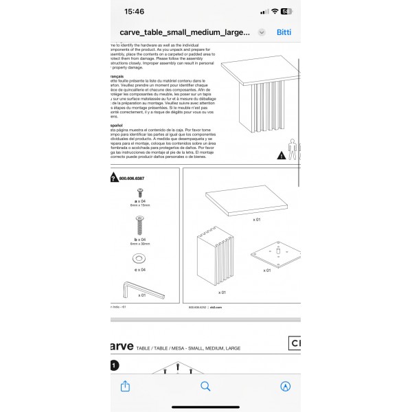 Brackets for Table