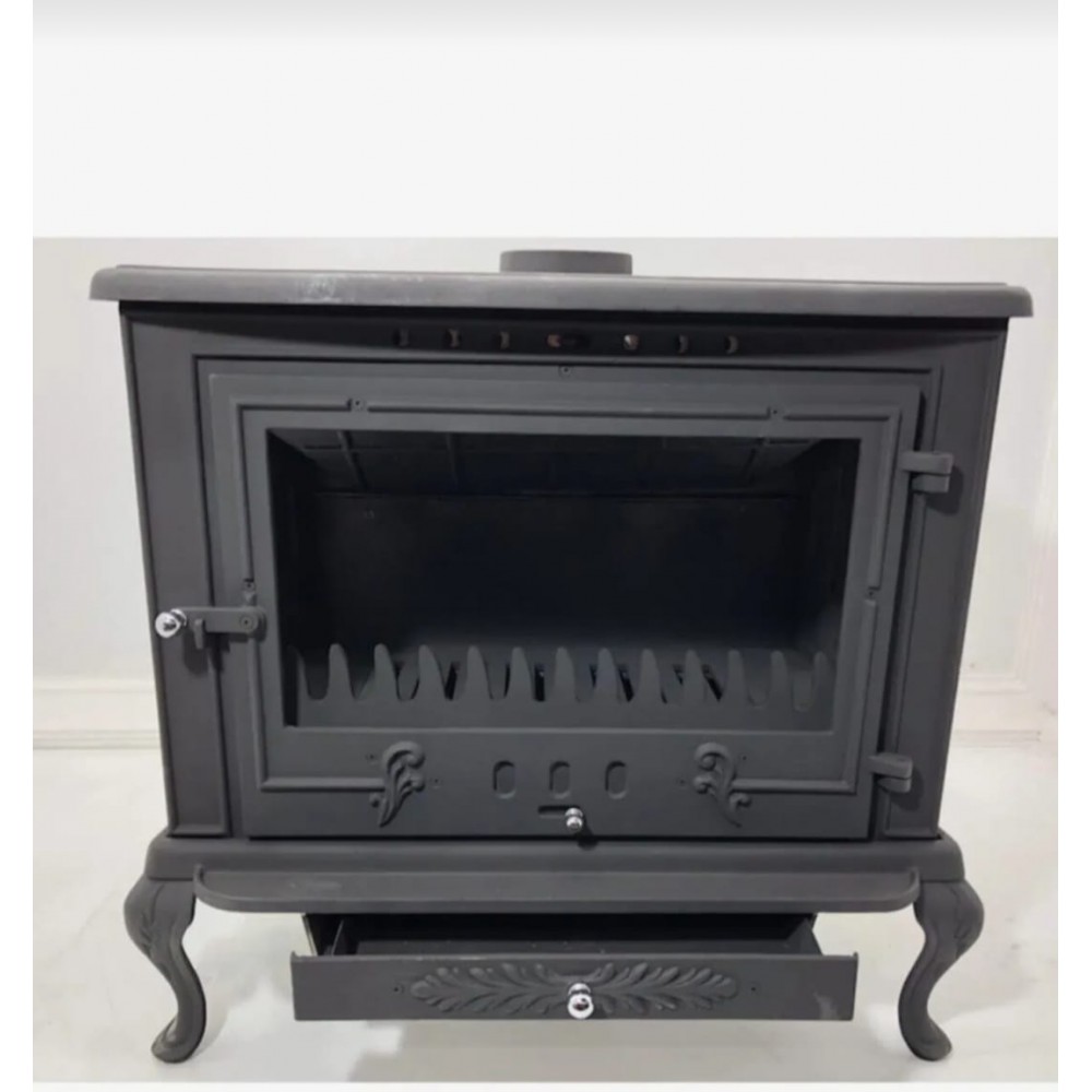 Cast Iron Fireplace, Handmade Stove
