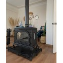 Stove With Cast Iron, Stove With Wood Burning