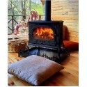 Stove With Cast Iron, Stove With Wood Burning