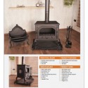 Stove With Cast Iron, Stove With Wood Burning