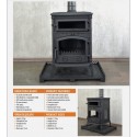 Coocer Cast Iron Fireplace - Stove With Oven